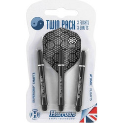 Harrows Twin Pack Supergrip shafts Atomic flights HSTNK000013681