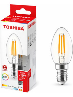 Λαμπτήρας Toshiba led filament C45 E14 4.5W 2700k
