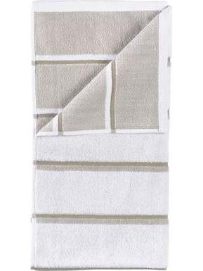 Zone Denmark - Sauna Bath Towel 140x70 cm - White, Soft Grey, Eucalyptus