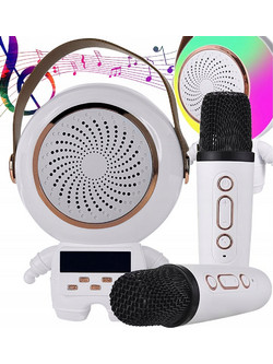 Verk Group Ασύρματο Σετ Καραόκε με Bluetooth Ηχείο και 2 Μικρόφωνα 5907451364826