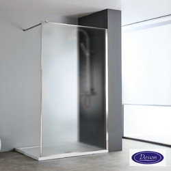 Διαχωριστικό ντουζιέρας h.200cm χρωμέ IW_FC-100 Iwis Fluted Walk-in Devon 80cm