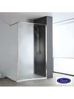 Διαχωριστικό ντουζιέρας h.200cm χρωμέ IW_FC-100 Iwis Fluted Walk-in Devon 80cm