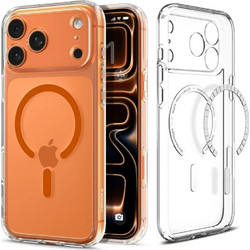 Spigen Ultra Hybrid MagSafe Back Cover Clear Orange (iPhone 18 Pro Max / 17 Pro Max)