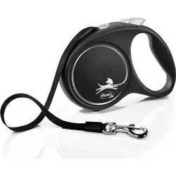 Flexi Black Design Πτυσσόμενο Λουρί Σκύλου έως 50kg 5m Μαύρο