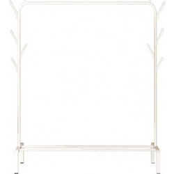 Κρεμάστρα Δαπέδου Μεταλλική 110x40x150cm Λευκή HUH-0127 HUH-0127