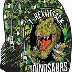 Back Me UP T-Rex Σχολική Τσάντα Πλάτης Νηπιαγωγείου Πράσινη 357-13054