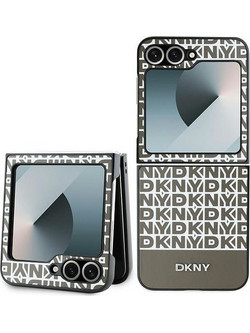 Θήκη DKNY για F741 Galaxy Z Flip 6 Leather Cover Brown Original