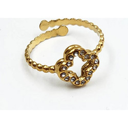 Leaf shiny gold ring γυναικείο δαχτυλίδι