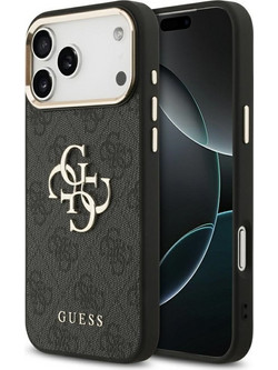 Guess Case 4G Big 4G Classic Logo for iPhone 17 Pro Max black gold - (GUHCP17X4GMGCGR)