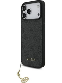 Guess 4G Charms Collection MagSafe Θήκη iPhone 17 Pro Max Black (GUHMP17XGF4GCK)