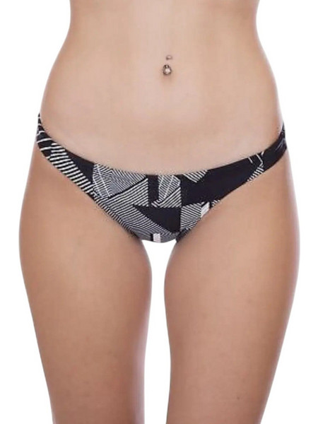 Arena Real Brief Αθλητικό Γυναικείο Μαγιό Bikini Bottom Μαύρο Άσπρο 001113-500
