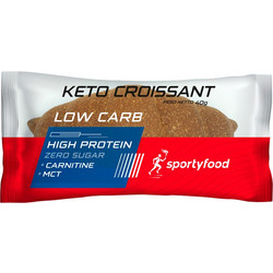 Πρωτεΐνικό Κρουασάν Keto με MCT και L-καρνιτίνη SportyFood 40g - SportyFood