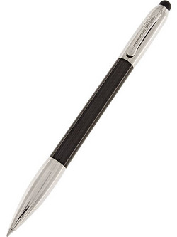 Porsche Design Shake big twisted Ασημί - μαύρο Στυλό διαρκείας/ Ballpoint 945011