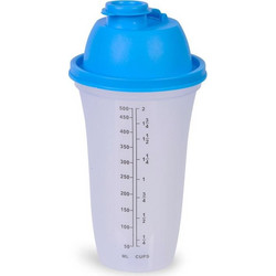 Σέικερ Φραπέ Πλαστικό Μπλε 500ml