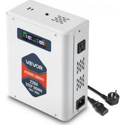 VEVOR Step Down Voltage Converter, 2000VA, Μετατροπέας τάσης βαρέως τύπου, μετασχηματιστής ισχύος 220V σε 110V, με 2 πρίζες ΗΠΑ, έξοδο USB, οθόνη LCD, προστασία θερμοκρασίας, για συσκευές 110V