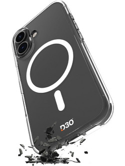 Puro Impact Clear D3O TPU+PC MagSafe Compatible Case for iPhone 17 - Transparent