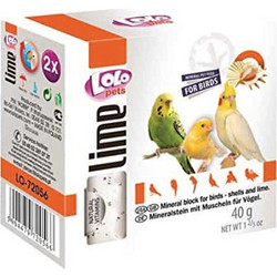 Lime Lolo Pets 40gr Κύβος Ασβεστίου με Όστρακα για τα Πτηνά
