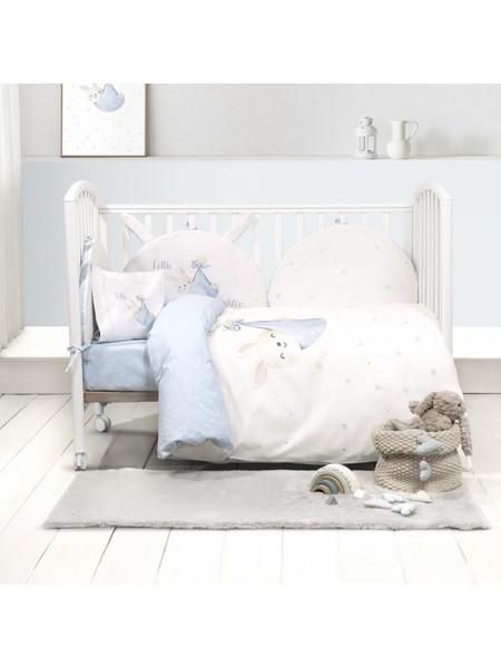 Κουβερλί Κούνιας Little Mister Nima Kids Γαλάζιο 100x140