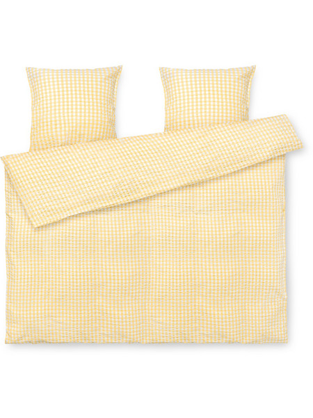 Juna - Baek&Bolge Bed Linen 200x220 cm - Yellow & White