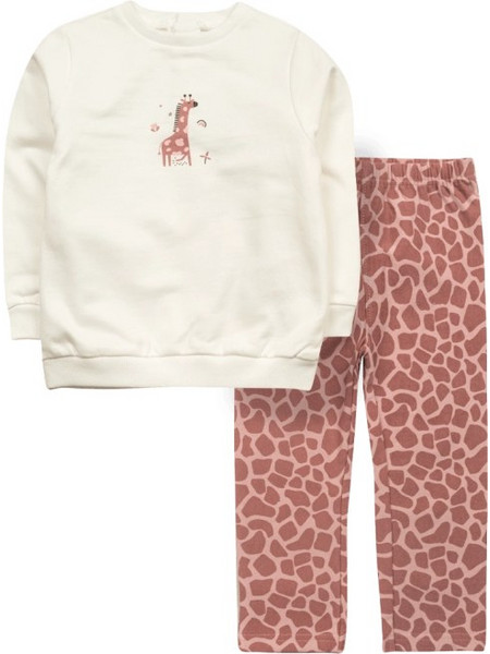 Βρεφικό σετ Street Monkey για κορίτσια Giraffe άσπρο