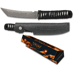 ΜΑΧΑΙΡΙ TOKISU DAMASK KNIFE CNC LEATHER SHEATH ΛΕΠΙΔΑ 15.30 ΕΚ