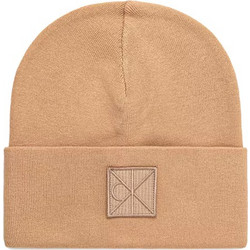 FINE RIB EMBLEM PATCH BEANIE MEN CALVIN KLEIN