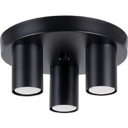 Φωτιστικό οροφής LAGOS 3P μαύρο ατσάλι/3xmax 10W LED
