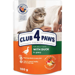 Club 4 Paws Premium Adult with Duck in Gravy 100gr