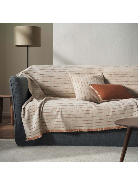 Gofis Home Ριχτάρι Τριθέσιου Καναπέ 180x310 Vespera 148/03 Brick
