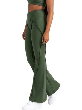 Lismina Flare Fit Sculpt Line Push Up Γυναικείο Κολάν Χακί 1266