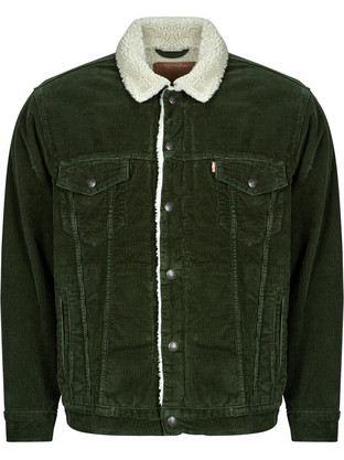 Levi's Ανδρικό Μπουφάν Κοτλέ Πράσινο A5784-0027