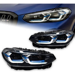 Μπροστινά Φανάρια Set Για Bmw Χ3 G01 / G08 18-22 Led Laser Style Μαύρα Carner 0031140
