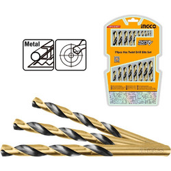 Ingco AKDB9190 Τρυπάνια Μετάλλου HSS 1-10mm Σετ 19 τεμ