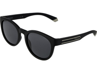 Polaroid Eyewear PLD2150/S 08AM9 Ανδρικά Γυαλιά Ηλίου Στρογγυλά Κοκάλινα Μαύρα με Μαύρο Polarized Φακό