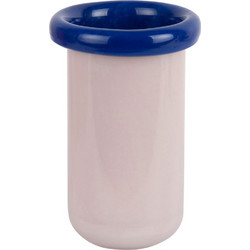 Βάζο Plegado XS PT4330LP Φ12,5x21cm Soft Pink-Cobalt Blue Present Time Γυαλί