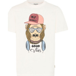 BLEND Ανδρικό εκρού κοντομάνικο μπλουζάκι T-Shirt 20720387-900003764