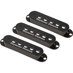 Seymour Duncan Strat Pickup Cover Logo Black