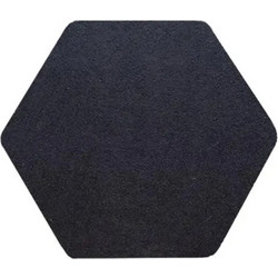Audiodesigner ECOPLAN(R) Hexagon Ηχοαπορροφητικά Πάνελ 35 cm / 1.27 τ.μ. Μαύρο (4 Τεμάχια)