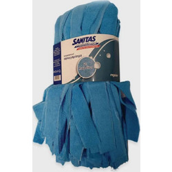 Σφουγγαρίστρα Επαγγελματική Microfiber Ραφτή Μπλε Sanitas