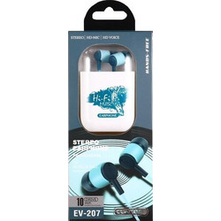 Elmcoei EV-207 Handsfree In-Ear 3.5mm Blue