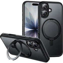 Hoco AS1 Premium Rotating MagSafe Back Cover Black (iPhone 17)
