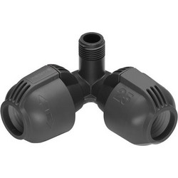 Gardena 02782-20 Γωνία Σωλήνων Ποτίσματος με Αρσενικό Σπείρωμα 13mm Μαύρο