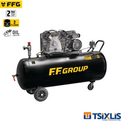 F.F. Group AC-B 200/3MC HD Κομπρεσέρ Αέρος Ρεύματος 200lt 3hp