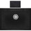 Crown Quadra Q-70 Ένθετος Νεροχύτης Γρανίτη Nero 70x50cm