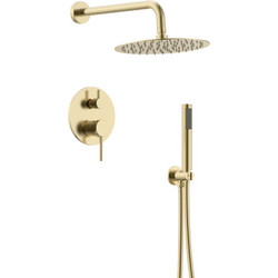 Εντοιχιζόμενο Σετ Ντουζ Πλήρες 2 Εξόδων REA Brushed Gold PVD 2045004264