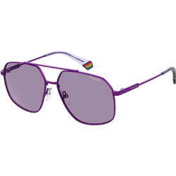 Polaroid Eyewear PLD6173/S B3V/KL Γυαλιά Ηλίου Aviator Κοκάλινα Μωβ με Μωβ Polarized Φακό