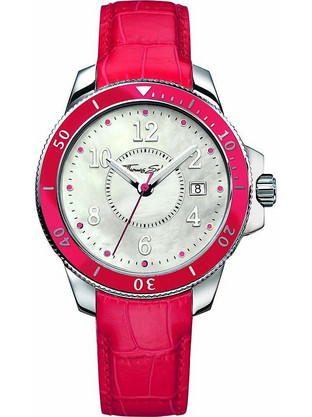 Thomas Sabo AIR-WA Γυναικείο Ρολόι με Κόκκινο Δερμάτινο Λουράκι 0122