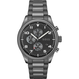 Hugo Boss Ανδρικό Ρολόι Χρονογράφος με Μαύρο Μεταλλικό Μπρασελέ 1513991 Hugo Boss Ανδρικό Ρολόι Χρονογράφος με Μαύρο Μεταλλικό Μπρασελέ 1513991