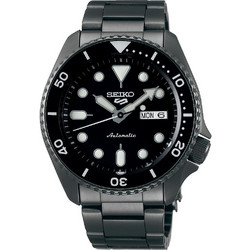 Seiko 5 Sports Ανδρικό Ρολόι Αυτόματο με Γκρι Μεταλλικό Μπρασελέ SRPD65K1