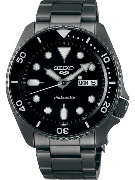 Seiko 5 Sports Ανδρικό Ρολόι Αυτόματο με Γκρι Μεταλλικό Μπρασελέ SRPD65K1